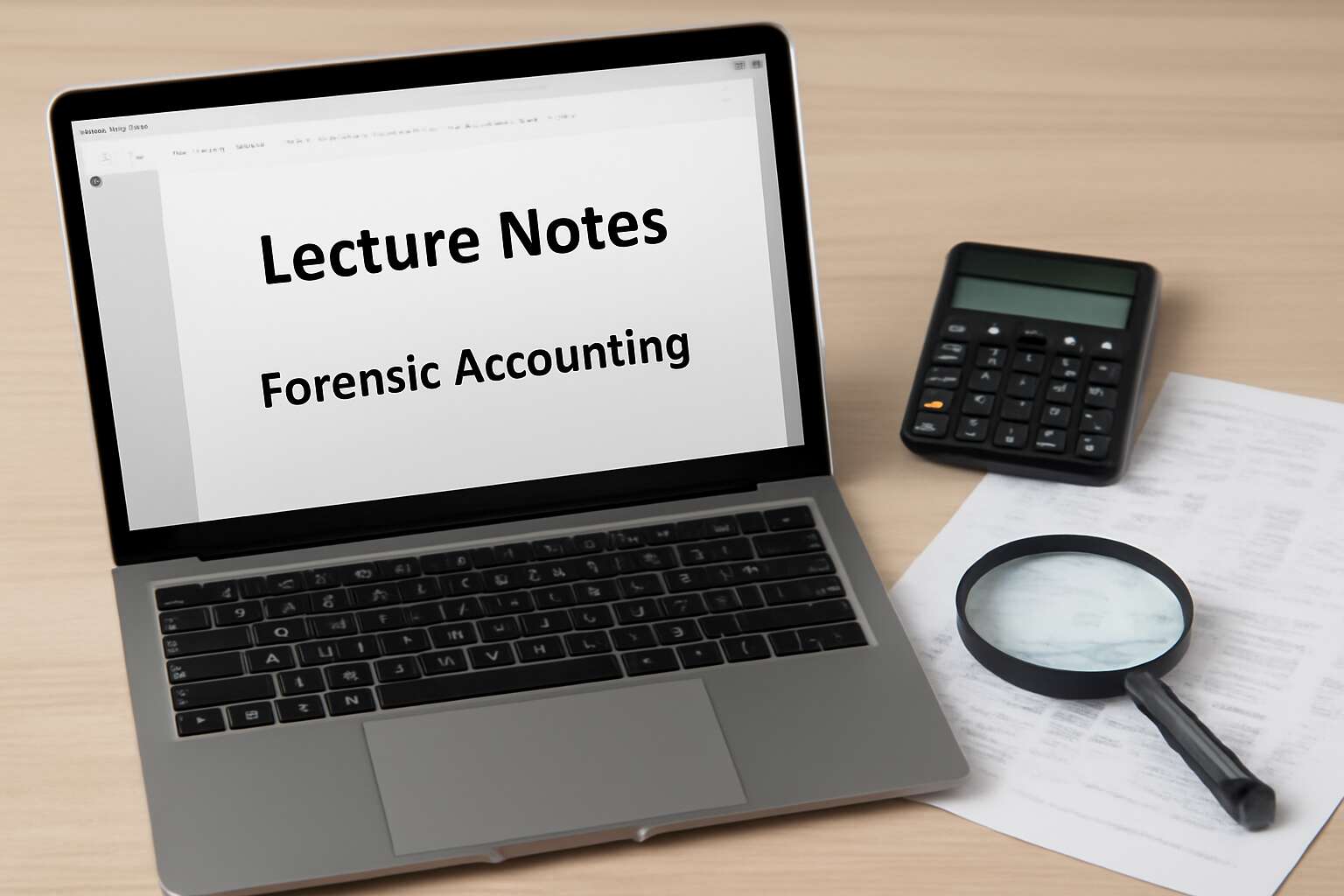forensic accounting lecture notes pdf